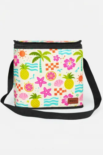 Sıcak Ve Soğuk Tutan Askılı Yalıtımlı Termal Çanta Soğutucu Piknik Çantası -1 Adet Buz Aküsü Hediye-DESEN 3 