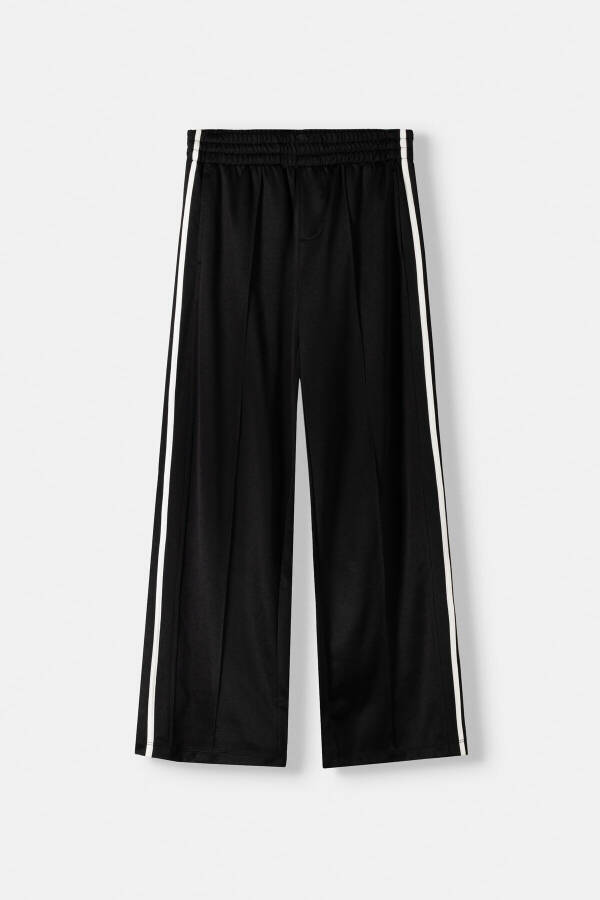 Side stripe detailed pants - 3