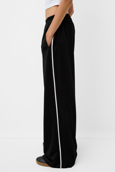 Side stripe detailed pants - 5