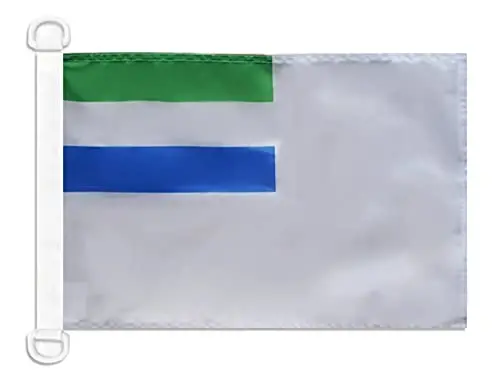 Sierra Leone Naval Ensign NAUTICAL Flag 18'' x 12'' - Sierra Leonese War flags 30 x 45 cm. - Banner 12x18 in for boat - AZ FLAG - AZ FLAG