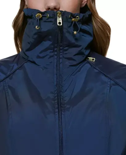 Signature Women's 36” Travel Packable Rain Jacket - Indigo - 4