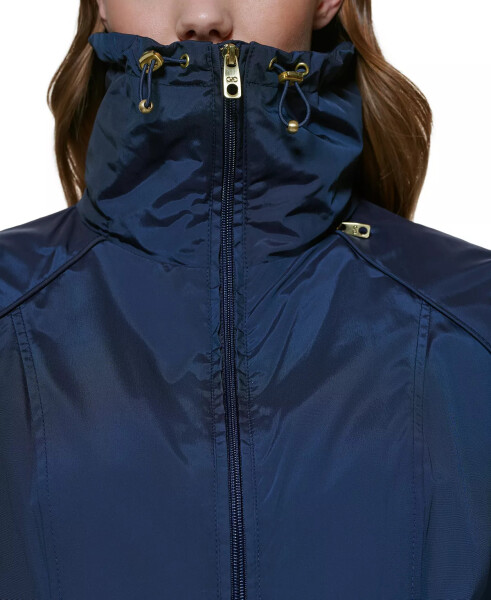 Signature Women's 36” Travel Packable Rain Jacket Indigo - 4