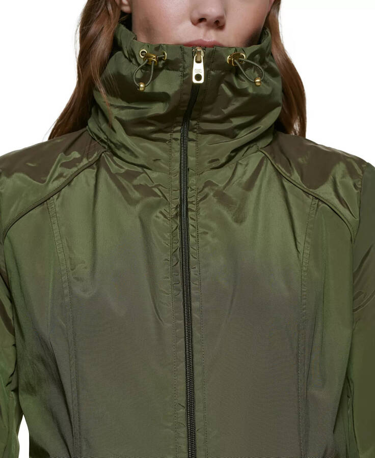 Signature Women's 36” Travel Packable Rain Jacket Olive - 5