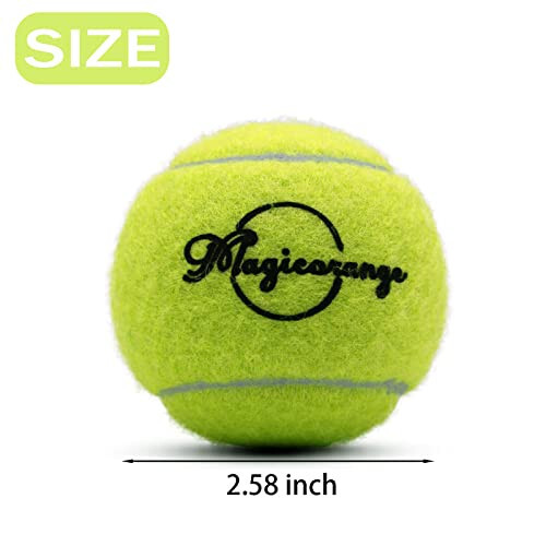 Magicorange Tennis Balls, 21 Pack Advanced Training Tennis Balls Bulk Practice Balls, Come with Mesh Bag for Easy Transport, Good for Beginner Training Ball - 4