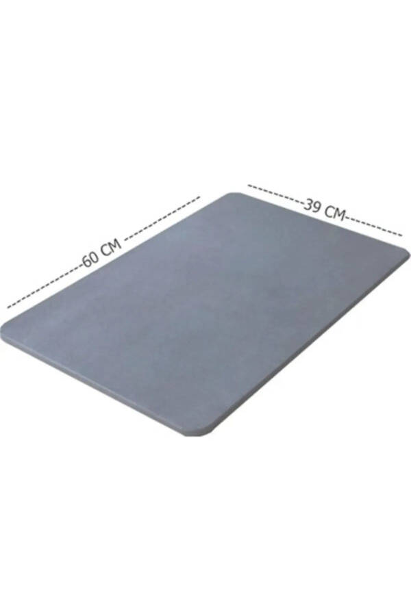 Sihirli Su Emici Banyo Paspası Kaymaz Tabanlı Abdest Paspası Kare 3,5 Mm 40x60 - mavi - 3
