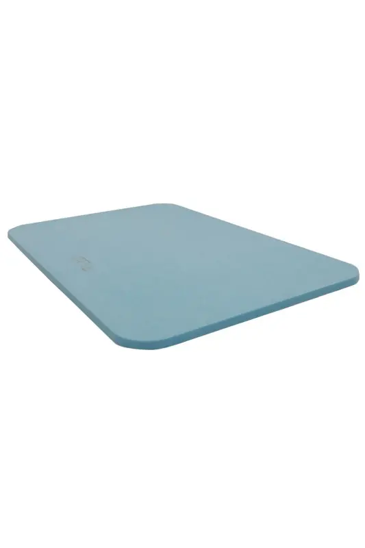 Sihirli Su Emici Gri Renk Banyo Paspası-Mavi - 3