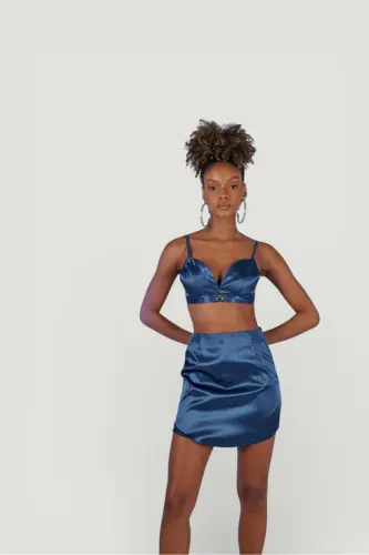 Fancy Etek Lacivert-Lacivert - 4