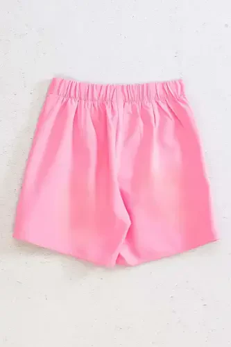 Sık Pileli Mini Etek - Pembe-PEMBE - 4