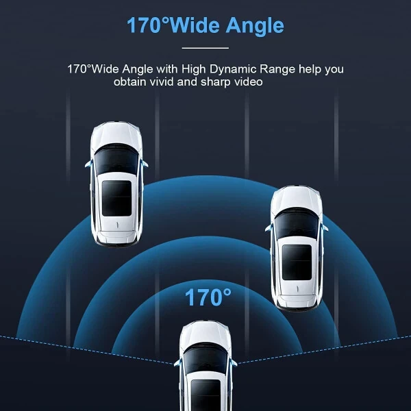 Elegant Choise Dash Cams Front Car Camera with Night Vision G-Sensor 1080P 2.4