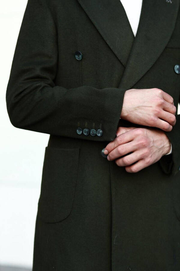 Erkek Kışlık Kruvaze Kaban - Şık Tasarım-kav7202w - 4