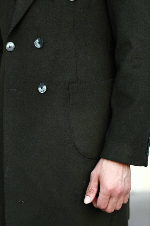 Erkek Kışlık Kruvaze Kaban - Şık Tasarım-kav7202w - 5