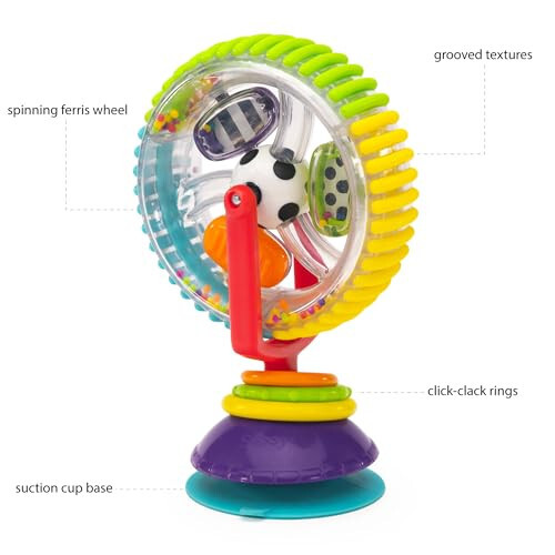 Şık Wonder Wheel Dönen Yüksek Sandalye Tepsi Oyuncağı, 6+ Ay - 3