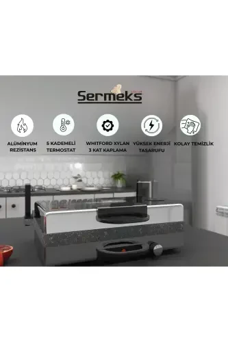 Silex Bread Lahmacun and Toaster Machine Grey Granite Base Inox Pan - 1