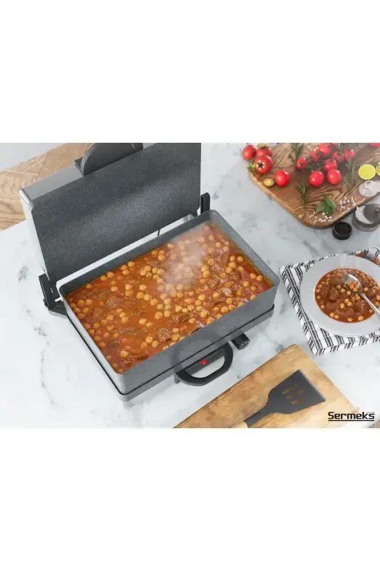 Silex Nono, Lahmacun va Toaster Mashinasi Kulrang Granit Taglikli Inox Tovada - 5