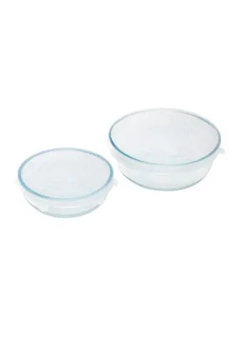 Silicone 2 Size Round Pyrex Lid Set of 2 - 1
