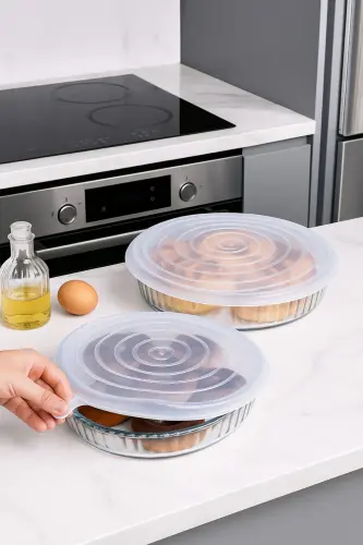 Silicone 2 Size Round Pyrex Lid Set of 2 - KITCHEN DESIGN LAB (1)