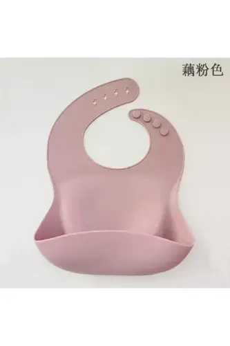 Silicone Baby Bib Pink - VIPGROSS (1)
