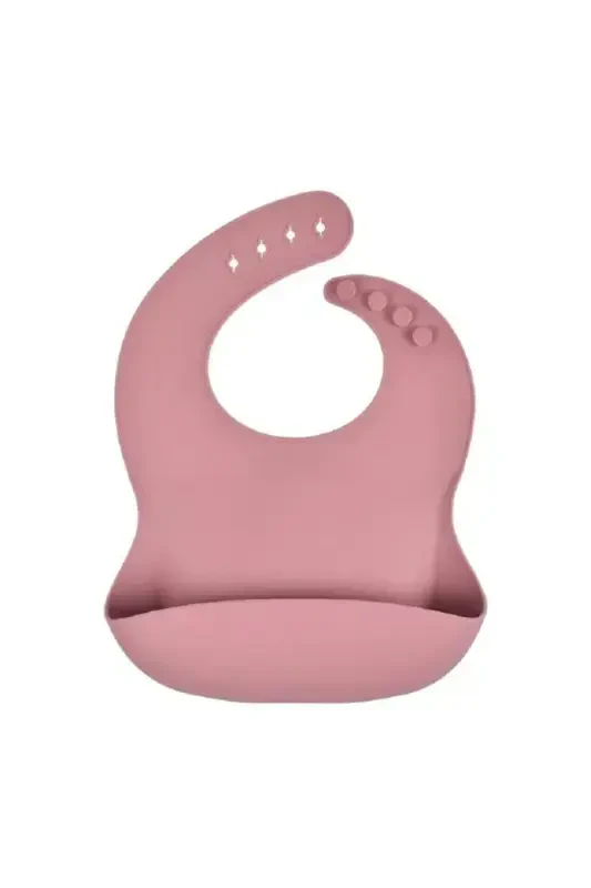 Silicone Baby Bib Pink - 4