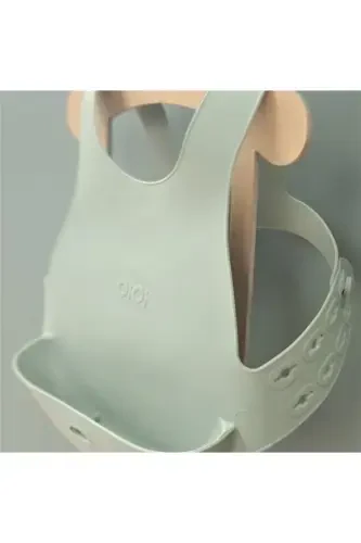 Silicone Baby Bib - River Green - 1