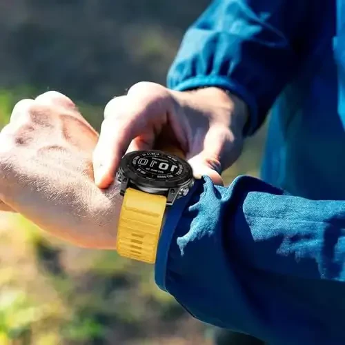 Silicone Band for Garmin Enduro 3 2/Fenix 8 pro/tactix 8 AMOLED 51mm/Fenix 7X/6X pro sapphire solar/5X plus, 26mm Quickfit Sprot Watch Strap Replacement for Descent Mk2i/3i/epix Pro/quatix 8 51mm - 5