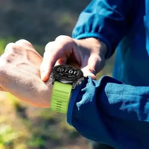 Silicone Band for Garmin Enduro 3 2/Fenix 8/tactix 8 AMOLED 51mm/Fenix 7X/6X, 26mm Quickfit Sprot Watch Strap Replacement for Fenix 7X pro sapphire solar/6X pro/5X/5X plus/epix Pro/Descent Mk2i - 5