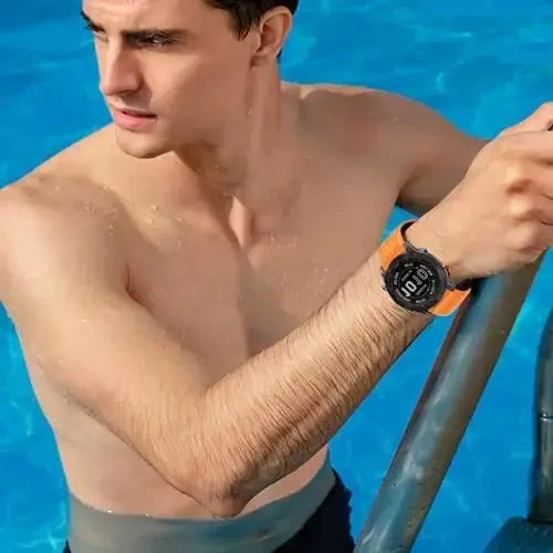 Silicone Band for Garmin Enduro 3 2/Fenix 8/tactix 8 AMOLED 51mm/Fenix 7X/6X, 26mm Quickfit Sprot Watch Strap Replacement for Fenix 7X pro sapphire solar/6X pro/5X/5X plus/epix Pro/Descent Mk2i - 4