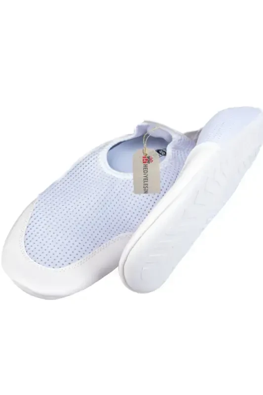 Silicone Based Hajj Umrah Pilgrimage Slipper, also suitable for Fitness and Swimming-White - 1