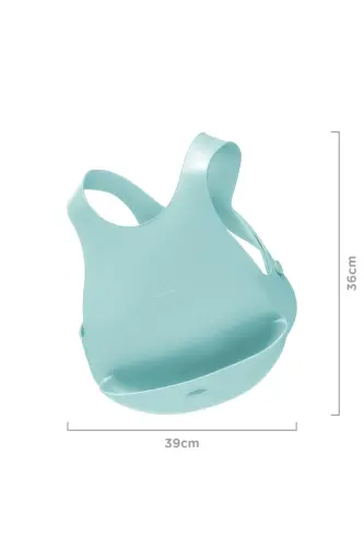 Silicone Bib - Aqua Green - OIOI (1)
