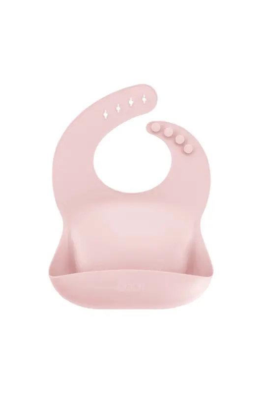 Silicone Bib - Basics Pinky Pink - 2