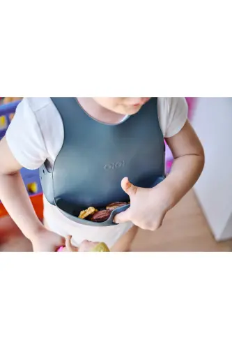 Silicone Bib Bubble Beige - 7