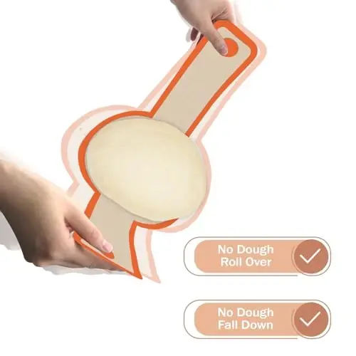 Silicone Bread Sling for Dutch Oven, 2 PCS Non-Stick & Easy Clean Reusable Silicone Bread Baking Mat with Long Handles, Easy to Transfer Sourdough Bread (2Pack Round, Orange) - 3