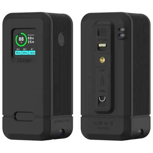 Silicone Case for Anker Prime Power Bank 20,000mAh 200W, 1/4-inch nut Hole, TF/SM Card Storage Reserved Only Compatible with Anker 200W Prime Power Bank Protective Cover Dustproof Soft (Black) - 1