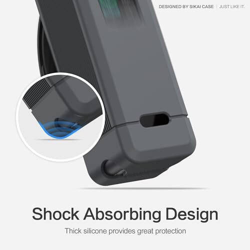 Silicone Case for Anker Prime Power Bank 27,650mAh 250W, 1/4-inch nut Hole, TF/SM Card Storage Reserved Compatible with Anker 250W Prime Power Bank Protective Cover Dustproof Soft with Handle(Gray) - 4