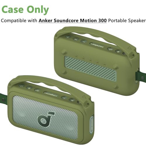 Silicone Cover Case for Soundcore Motion 300 Wireless Hi-Res Portable Speaker, Protective Holder Skin for Motion 300 Speaker Case Accessories (Green) - 3