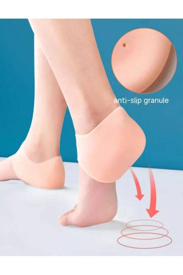 Silicone Heel Socks Heel Spur Crack Protector Heel Softener - 3