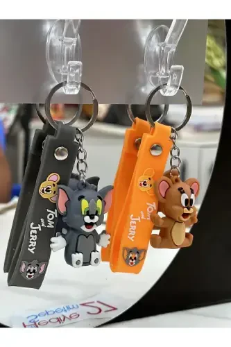 Silicone Keychain Tom And Jerry Couple - GENEL MARKALAR (1)