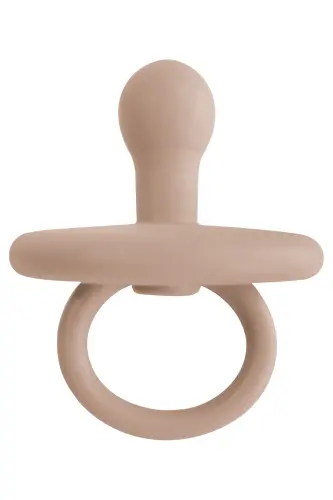Silicone Pacifier 0+ months - Bubble Beige - OIOI (1)