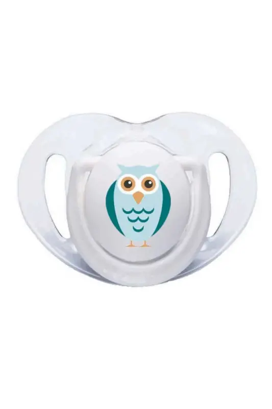 Silicone Pacifier White Owl 2 Pack 6 Months+ - 2