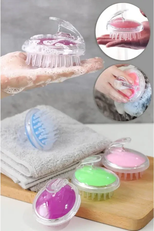 Silicone Scalp Massage Hair Washing Brush Brush | Shampoo Comb Shower Brush with Scalp Massage - 1