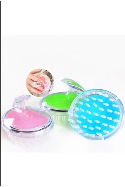 Silicone Scalp Massage Hair Washing Brush Brush | Shampoo Comb Shower Brush with Scalp Massage - 3