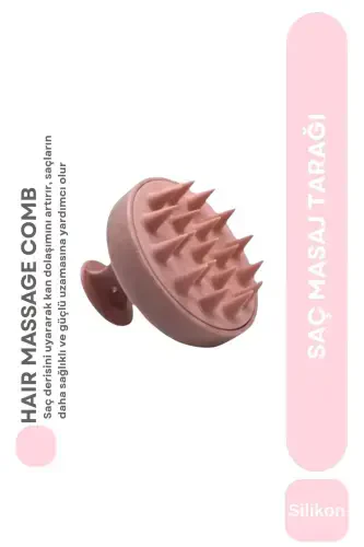 Silicone Scalp Massaging Shampoo Comb, Hair Care Brush - 1
