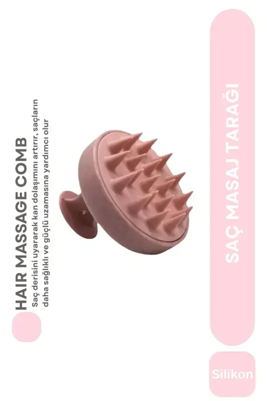 Silicone Scalp Massaging Shampoo Comb, Hair Care Brush - 1