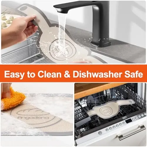 Silicone Bread Sling Oval- Non-Stick & Easy Clean Reusable Oval Silicone Baking Mat for dutch oven. With Long Handles Sourdough Bread Baking mat tools supplier Liner, 2 pcs Gray - 5