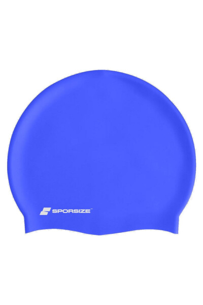 Silicone Swimming Cap - Deniz Ve Havuz Silikon Yüzücü Bonesi-Saks 