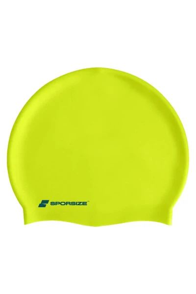 Silicone Swimming Cap - Deniz Ve Havuz Silikon Yüzücü Bonesi-Yeşil - SPORSIZE