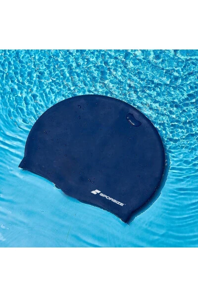 Silicone Swimming Cap - Deniz Ve Havuz Silikon Yüzücü Bonesi-Yeşil - 5