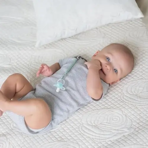 Силиконовая клипса для пустышки Tender Babe для мальчиков и девочек, плетеный веревочный гибкий дизайн, держатель для пустышки для облегчения прорезывания зубов и детских принадлежностей, безопасен для новорожденных (6 шт.) - 3