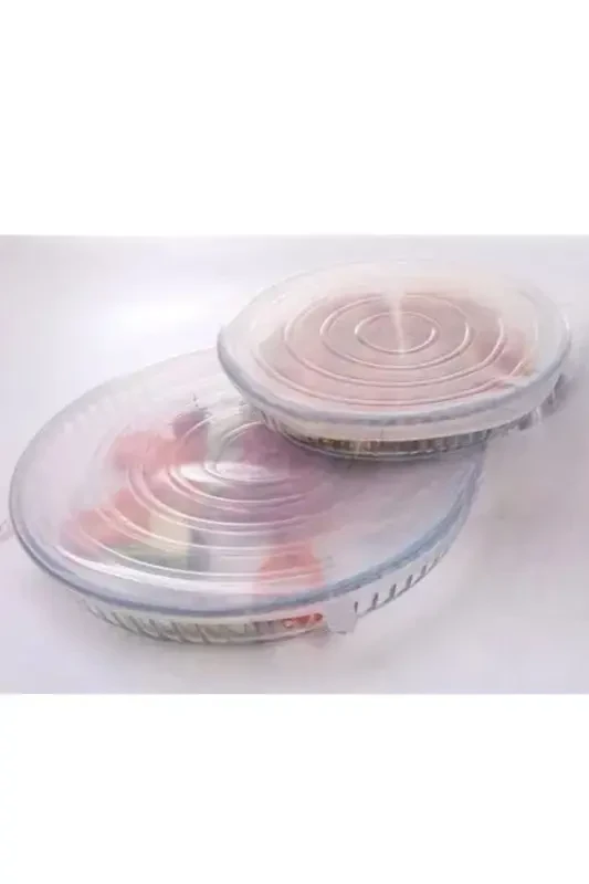 Силиконовые крышки для круглых форм для выпечки Pyrex 2-х размеров, 2 штуки - 5