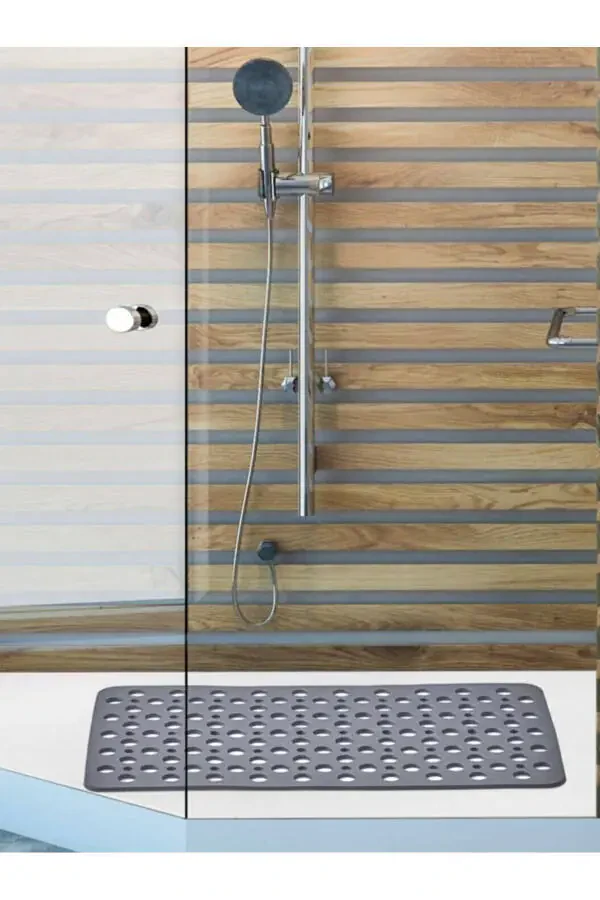 Силиконовый пузырчатый коврик для ванной, нескользящий коврик для душа с присосками, нескользящая основа. - 2