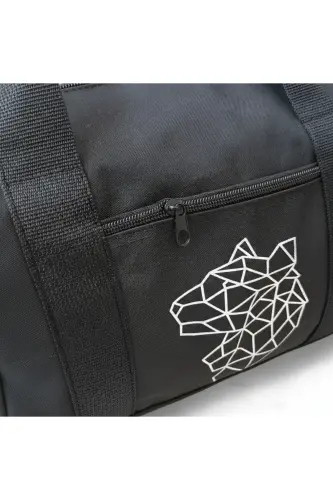 Silindir Spor Seyahat Ve Fitness Çantası-SİYAH - 5
